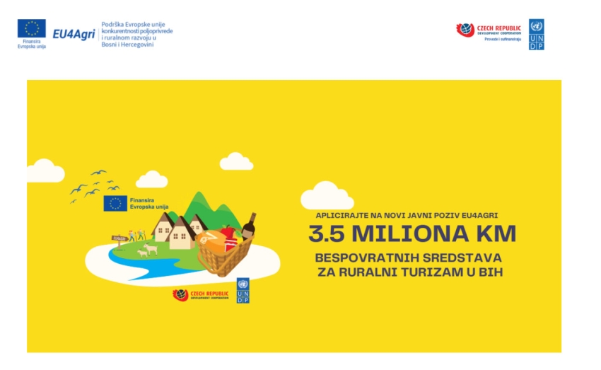 3,5 MILIONA KM ZA PODRŠKU INVESTICIJAMA U RURALNI TURIZAM U BiH