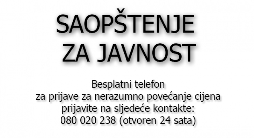 Saopštenje za javnost