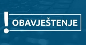 OBAVJEŠTENJE JAVNOSTI