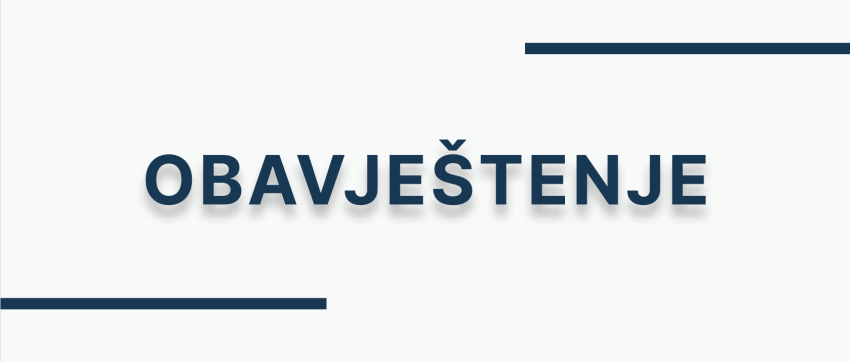 Obavještenje o podnesenom zahtjevu za izdavanje prethodne vodne saglasnosti - Kantonalna direkcija za puteve SBK/KSB